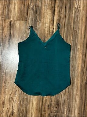 Express Deep Teal V-Neck Spaghetti Strap Camisole